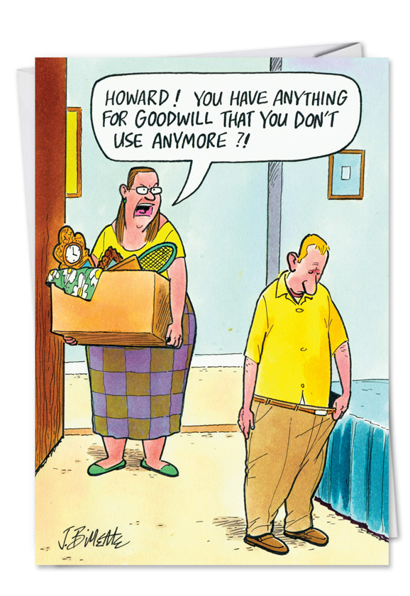 Anything For Goodwill Funny Birthday Greeting Card