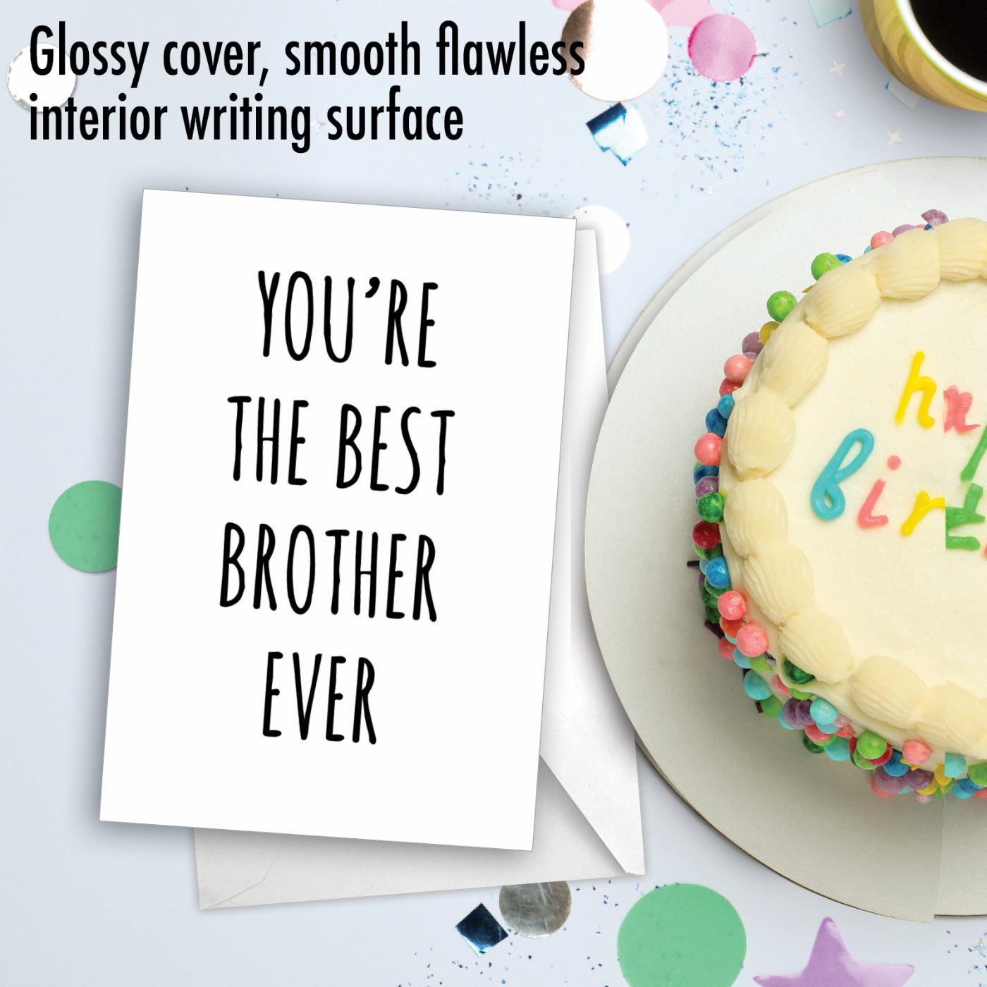 Best Brother Ever Humor Birthday Brother Greeting Card for Men