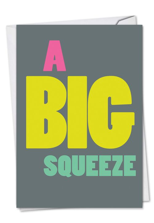 Big Squeeze Red Rocket Not Greeted Greeting Card