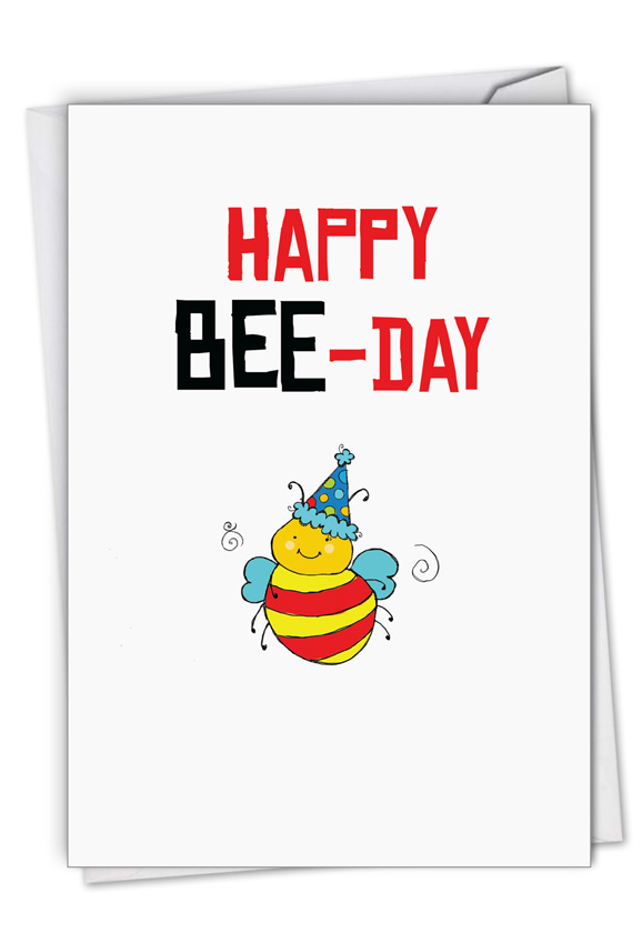 Birthday PunsBee Stylish Birthday Paper Card