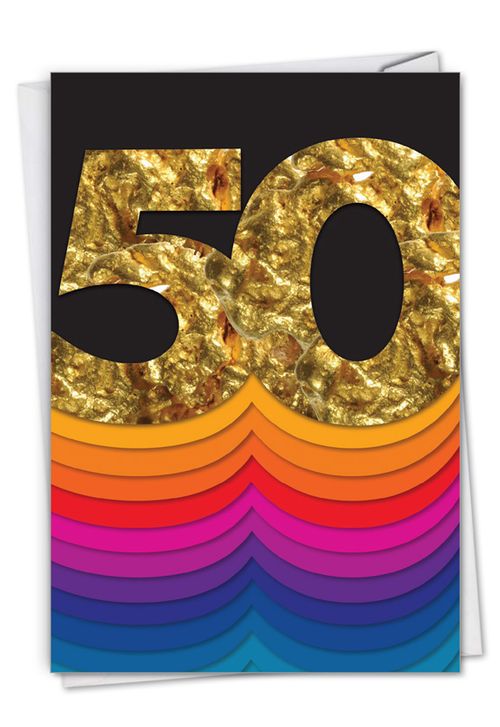 Bold Milestones Milestone Anniversary Greeting Card