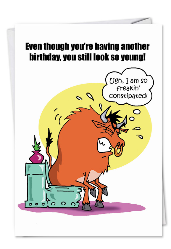 No Bullshit Birthday Funny Greeting Card