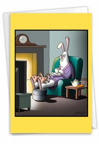 Bunny Slippers Card