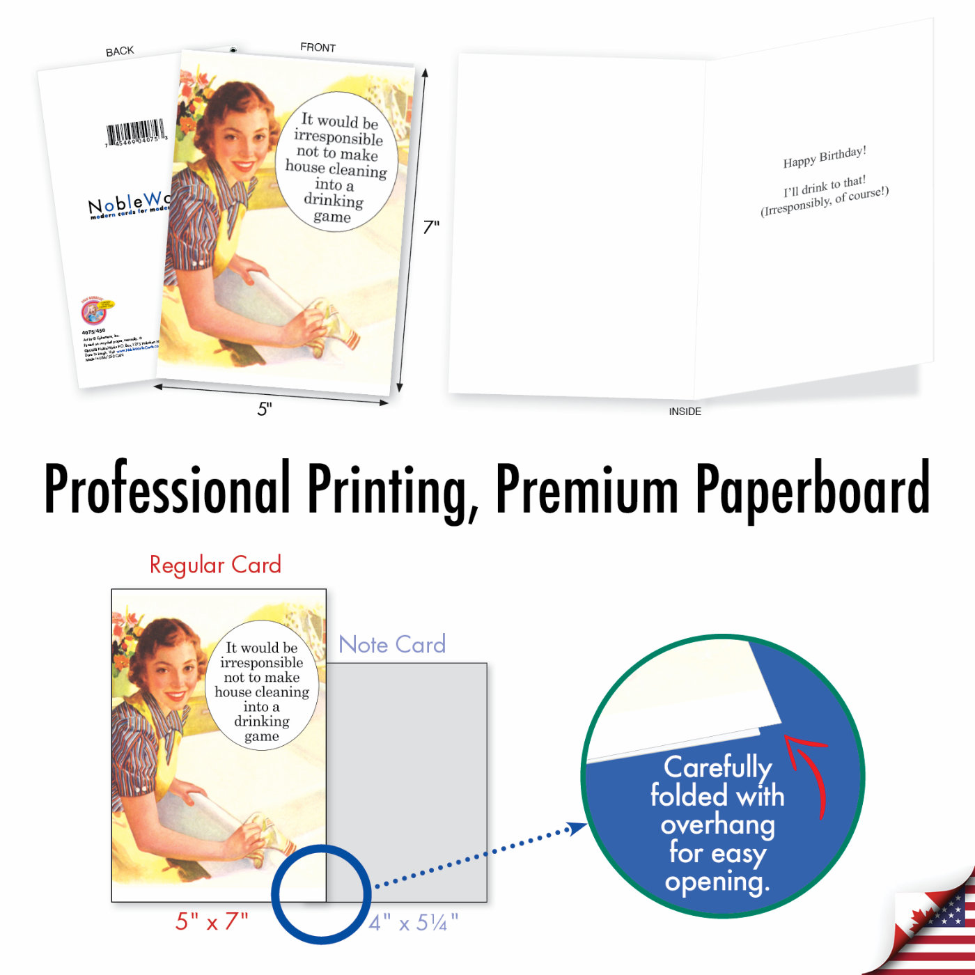 Cleaning Drinking Game Funny Birthday Card