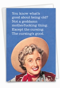 Cursing Is Good Card