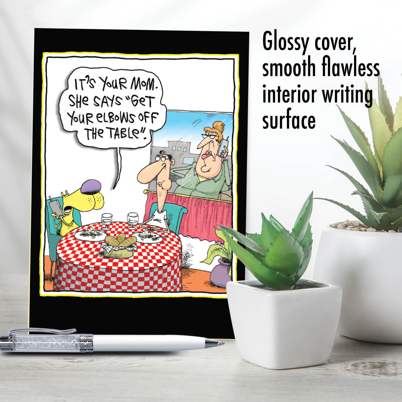 Elbows Off Funny Mother's Day Greeting Card Dog