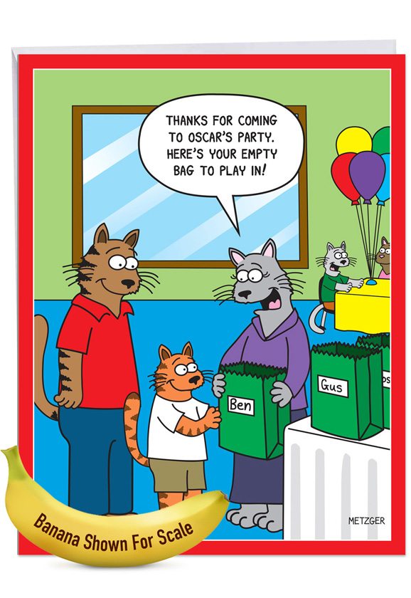 Empty Bag Hilarious Birthday Giant Printed Card