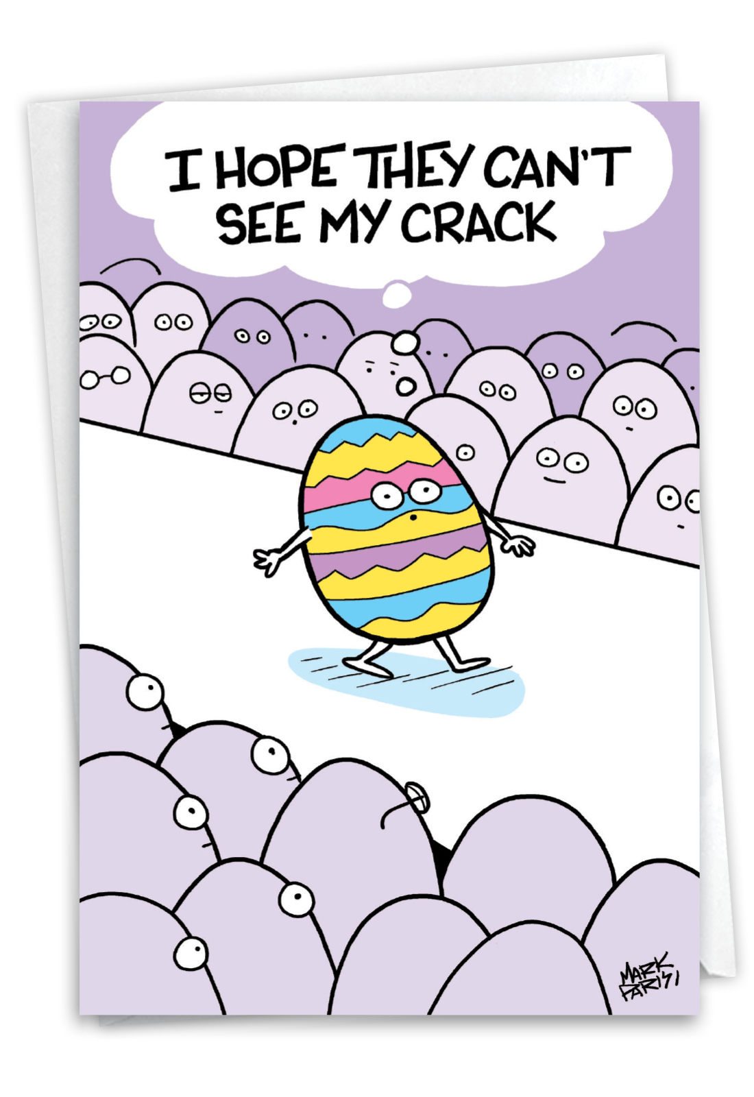 Funny Easter Card By Mark Parisi From NobleWorksCards.com - Egg Crack