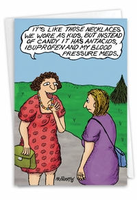 Funny Medicine Necklace Card