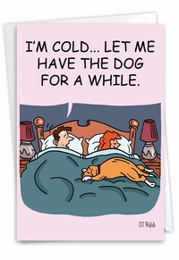 Funny Warm Dog Card