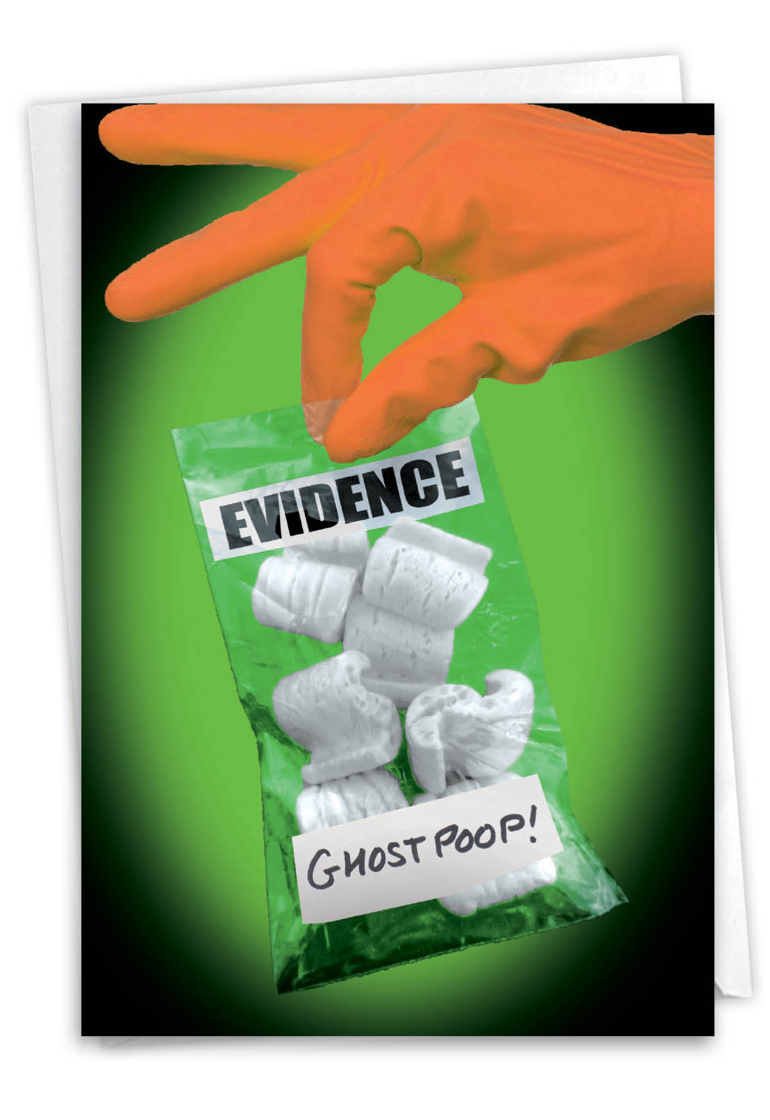 Ghost Poop Funny Halloween Greeting Card