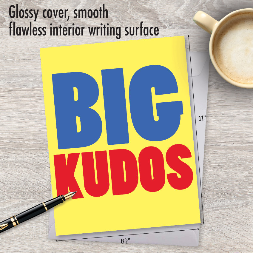 Big Kudos Hilarious Congratulations Jumbo Printed Greeting Card