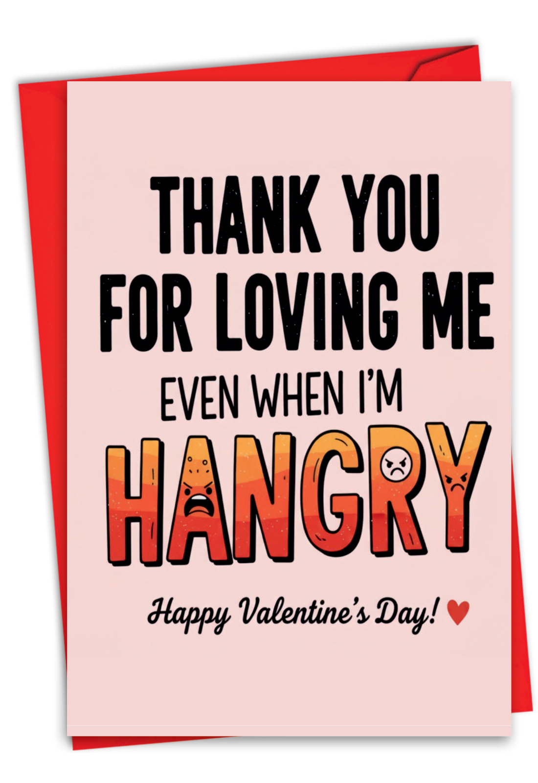Hilarious Valentine's Day Greeting Card By James Greenwood From NobleWorksCards.com - Hangry Lover