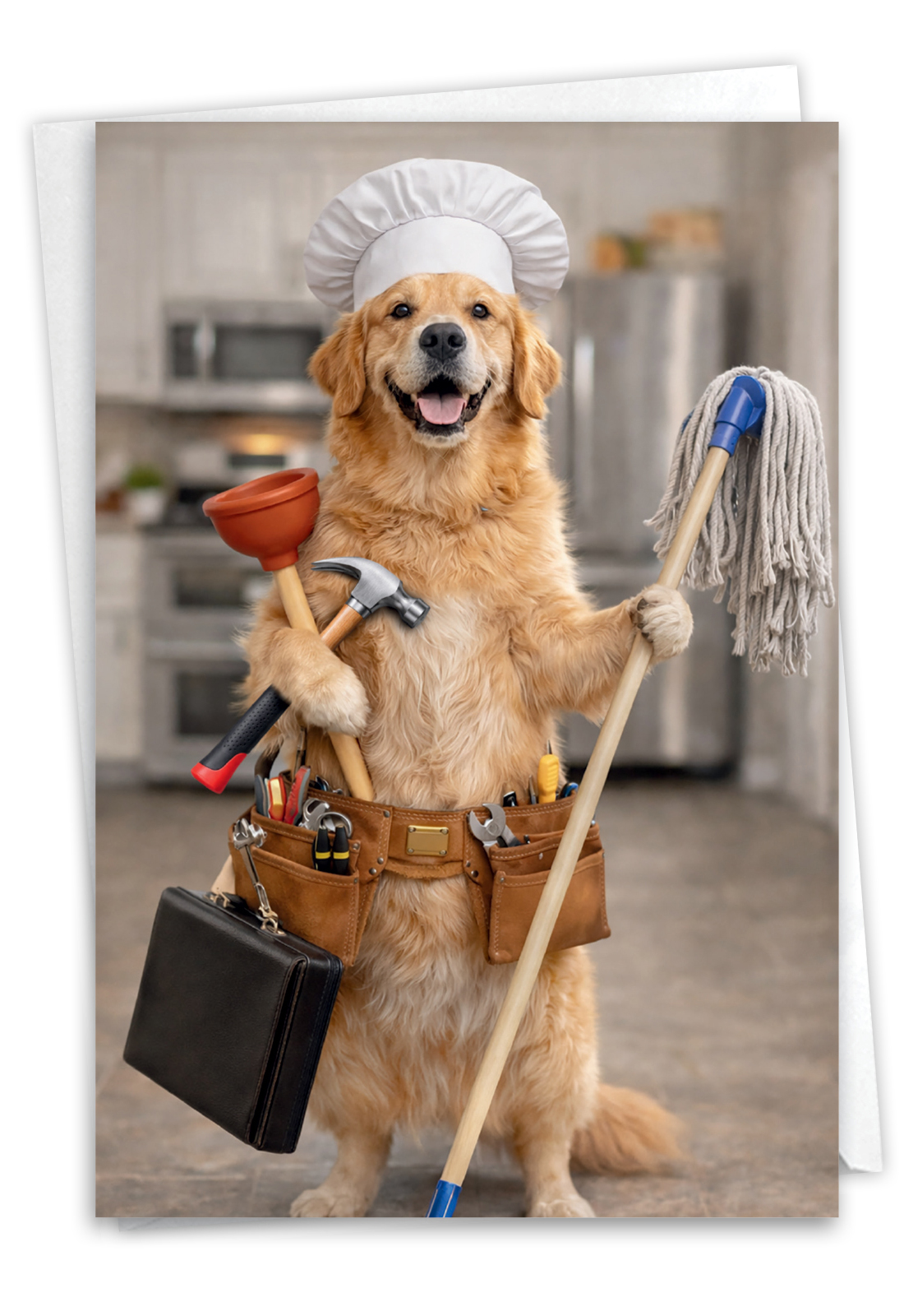 Hilarious Father's Day Greeting Card By John Lund From NobleWorksCards.com - Honey-Do Dog