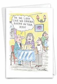 Humorous App Order Card