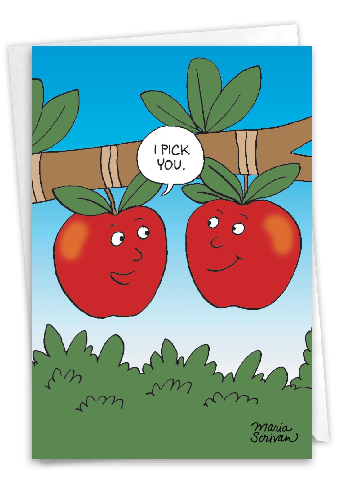 Apple Pick Humor Anniversary Card