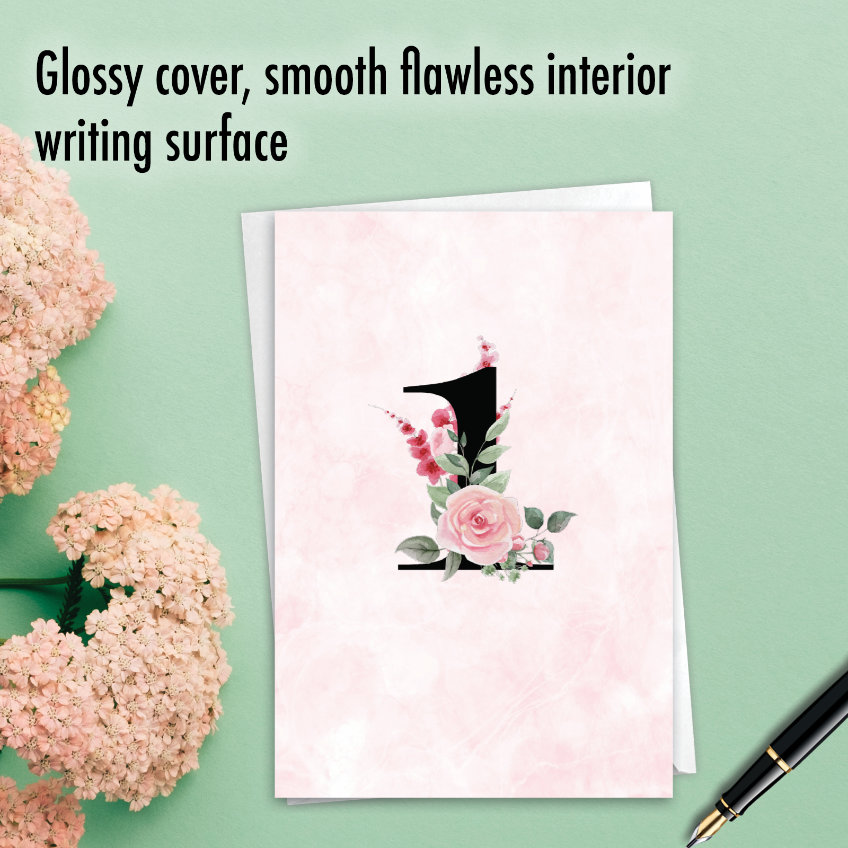 Floral Couple 1 Humorous Milestone Anniversary Paper Greeting Card