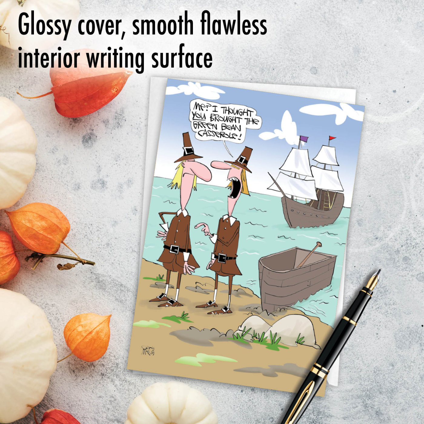 Green Bean Casserole Humor Thanksgiving Card