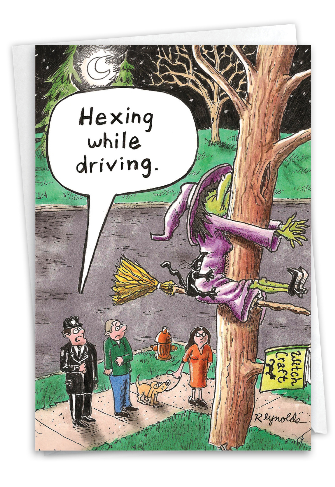Humorous Halloween Card By Daniel Reynolds From NobleWorksCards.com - Hexing