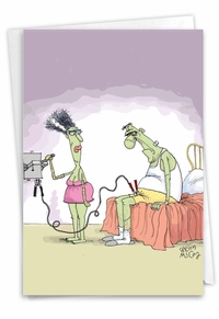 Humorous Monster's Wife Card