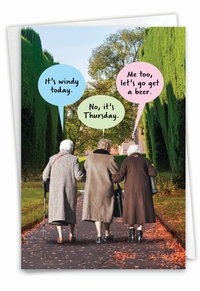 Hysterical Beer Hearing Card