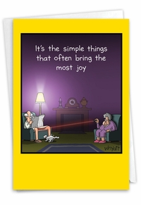 Hysterical Cat Ball Card