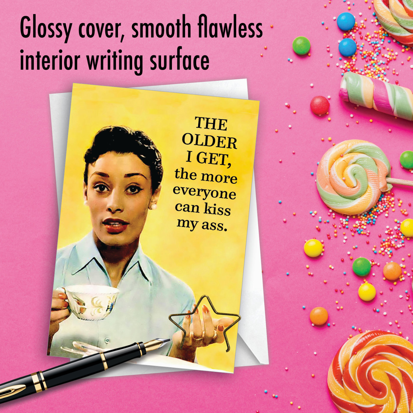 Everyone Kiss Funny Birthday Greeting Card