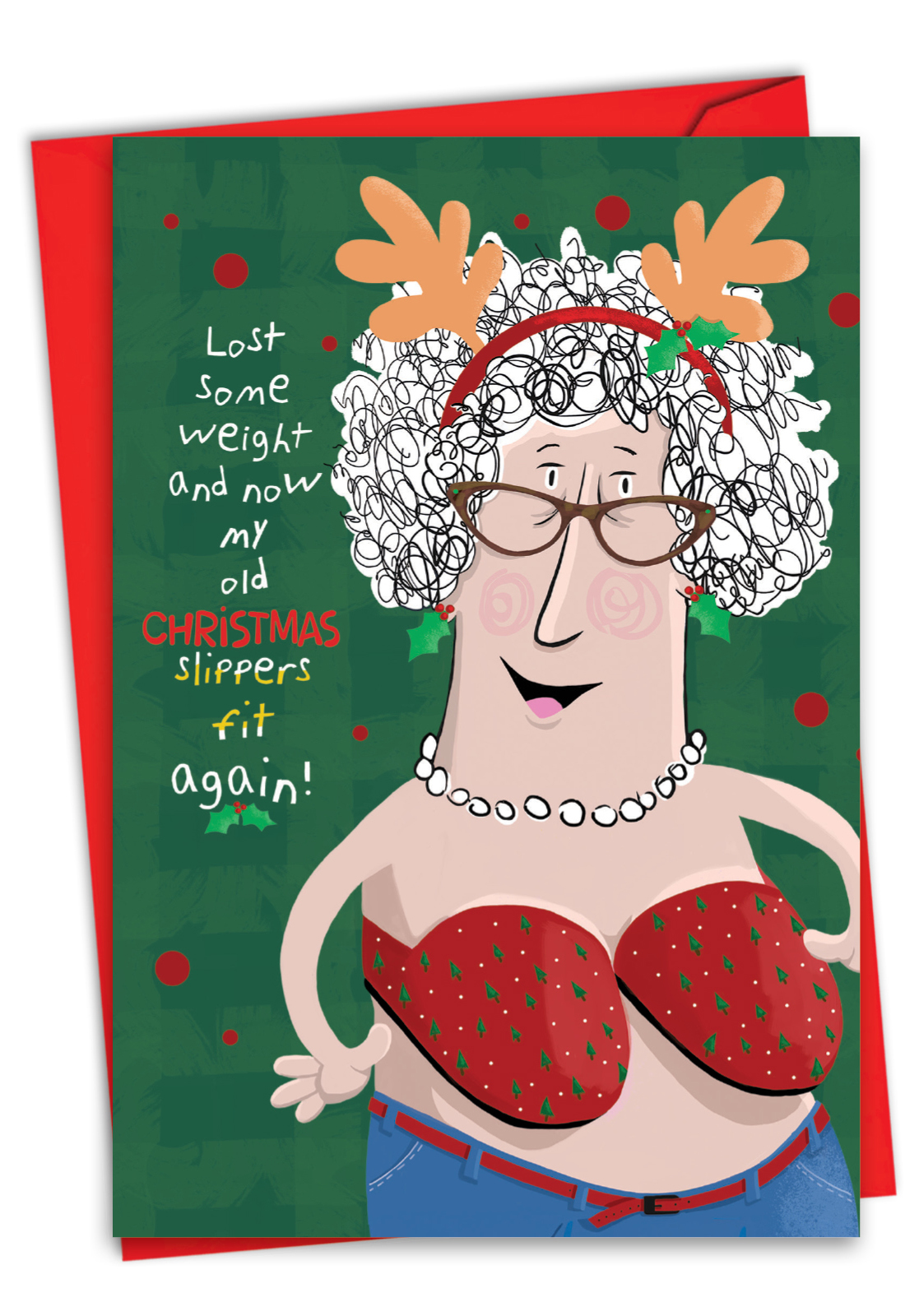 Hysterical Holiday Slippers Card