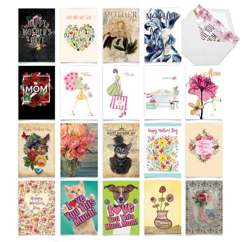 Beautiful Mother's Day Printed Card By Assorted Artists From NobleWorksCards.com - Motherly Love