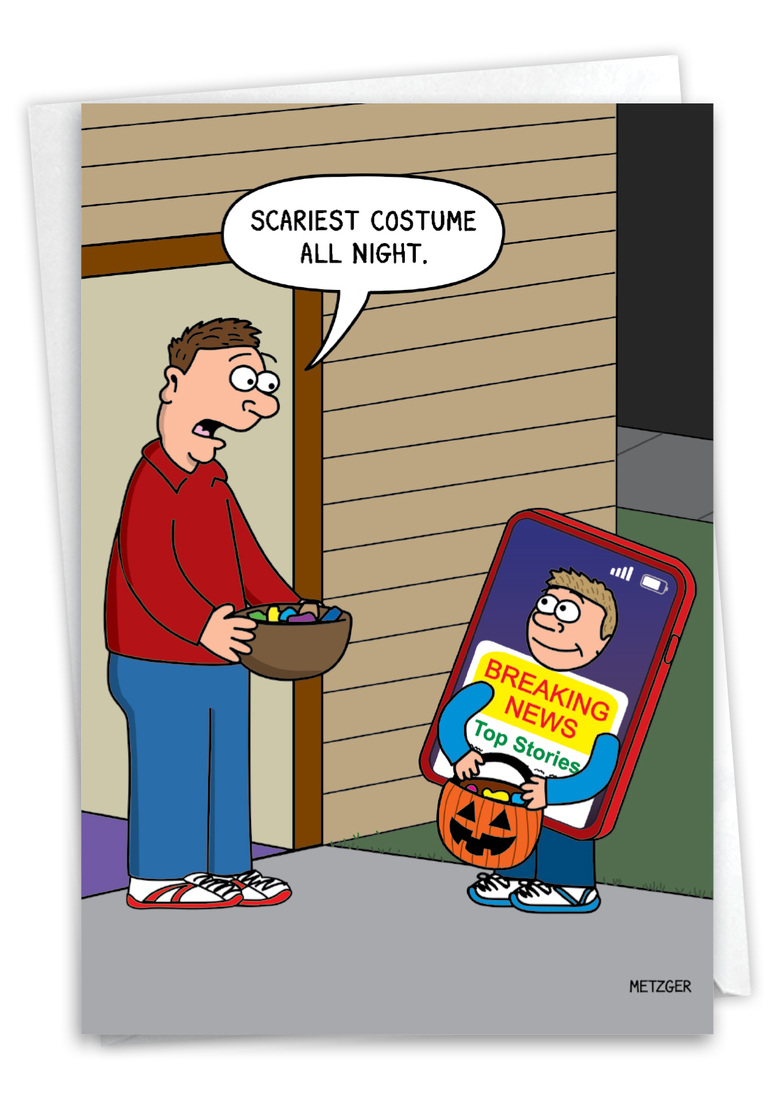 Hysterical Halloween Printed Card By Scott Metzger From NobleWorksCards.com - News Costume