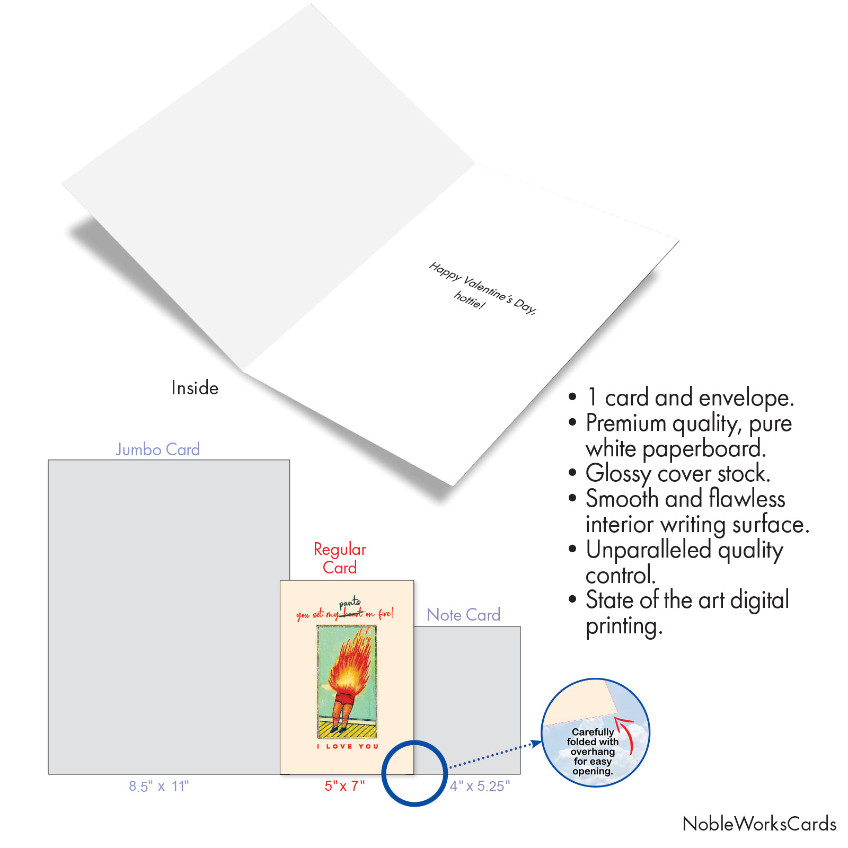 Pants On Fire Hysterical Valentine's Day Greeting Card