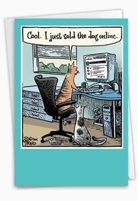Hysterical Sold The Dog Card