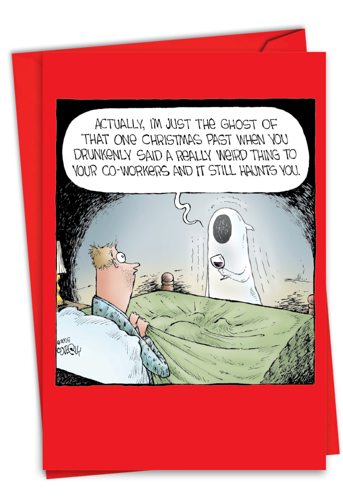 Hysterical Merry Christmas Printed Card By Dave Coverly From NobleWorksCards.com - Weird Thing