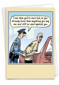 Married Arrest Card