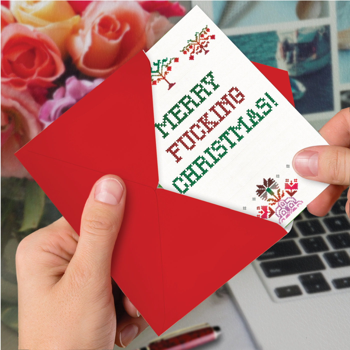 Picture merry fucking christmas card