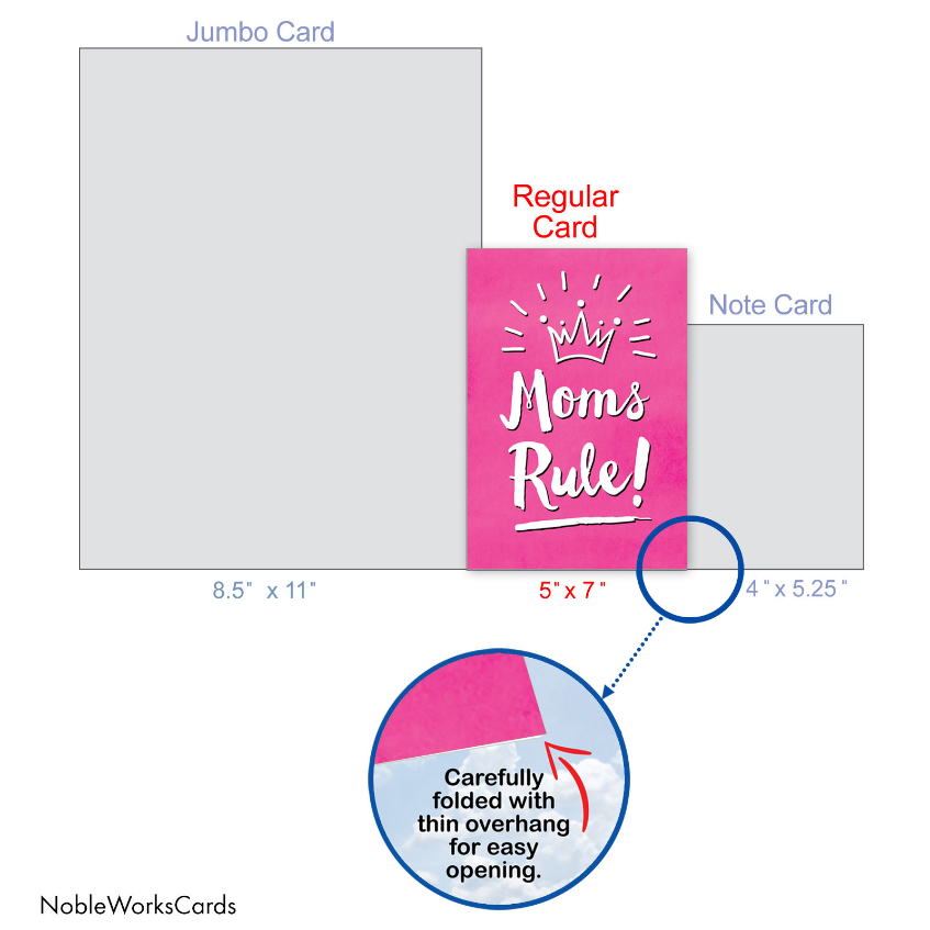 Moms Rule: Humorous Mother's Day Paper Greeting Card