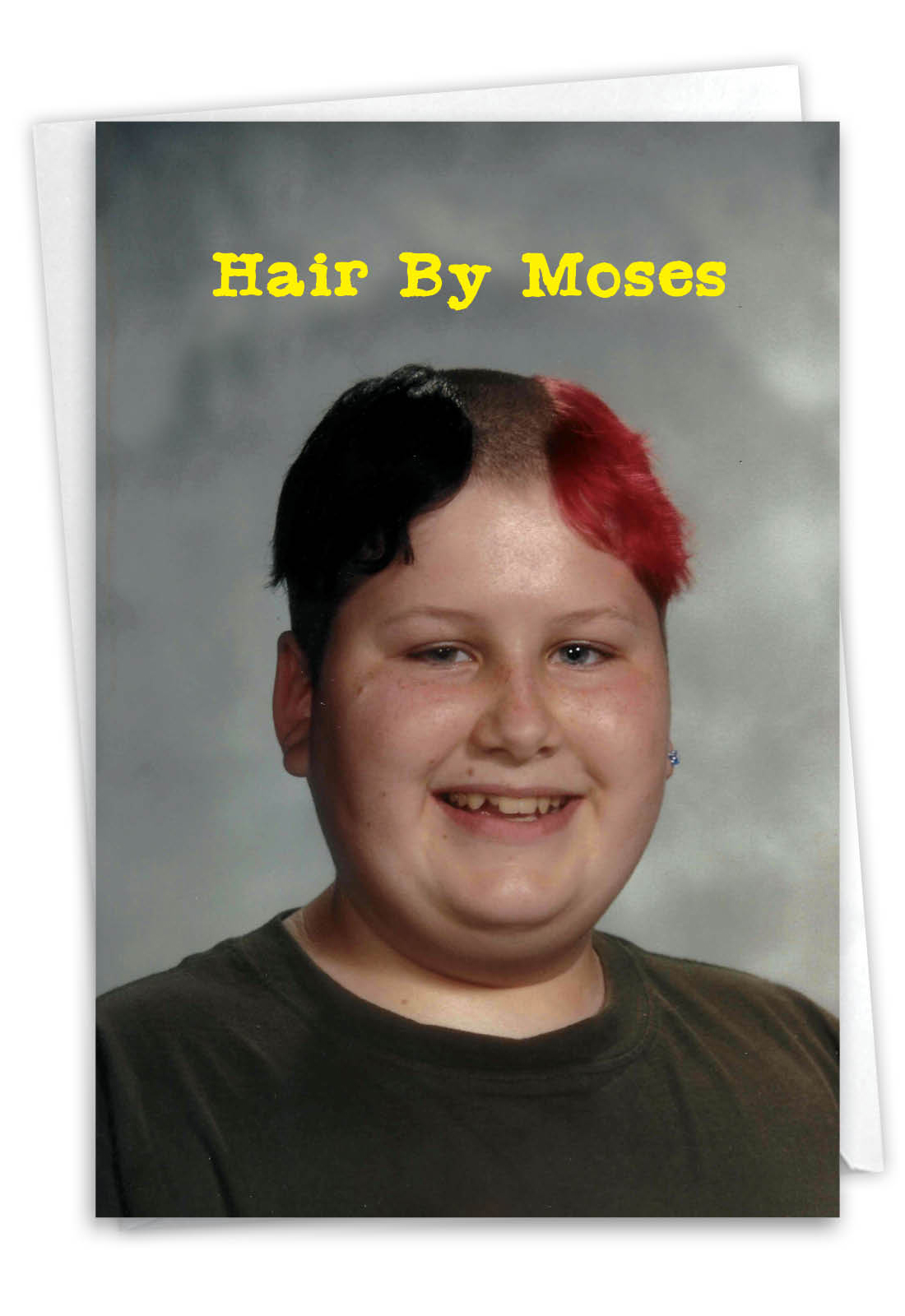 Moses Hair Funny Birthday Greeting Card