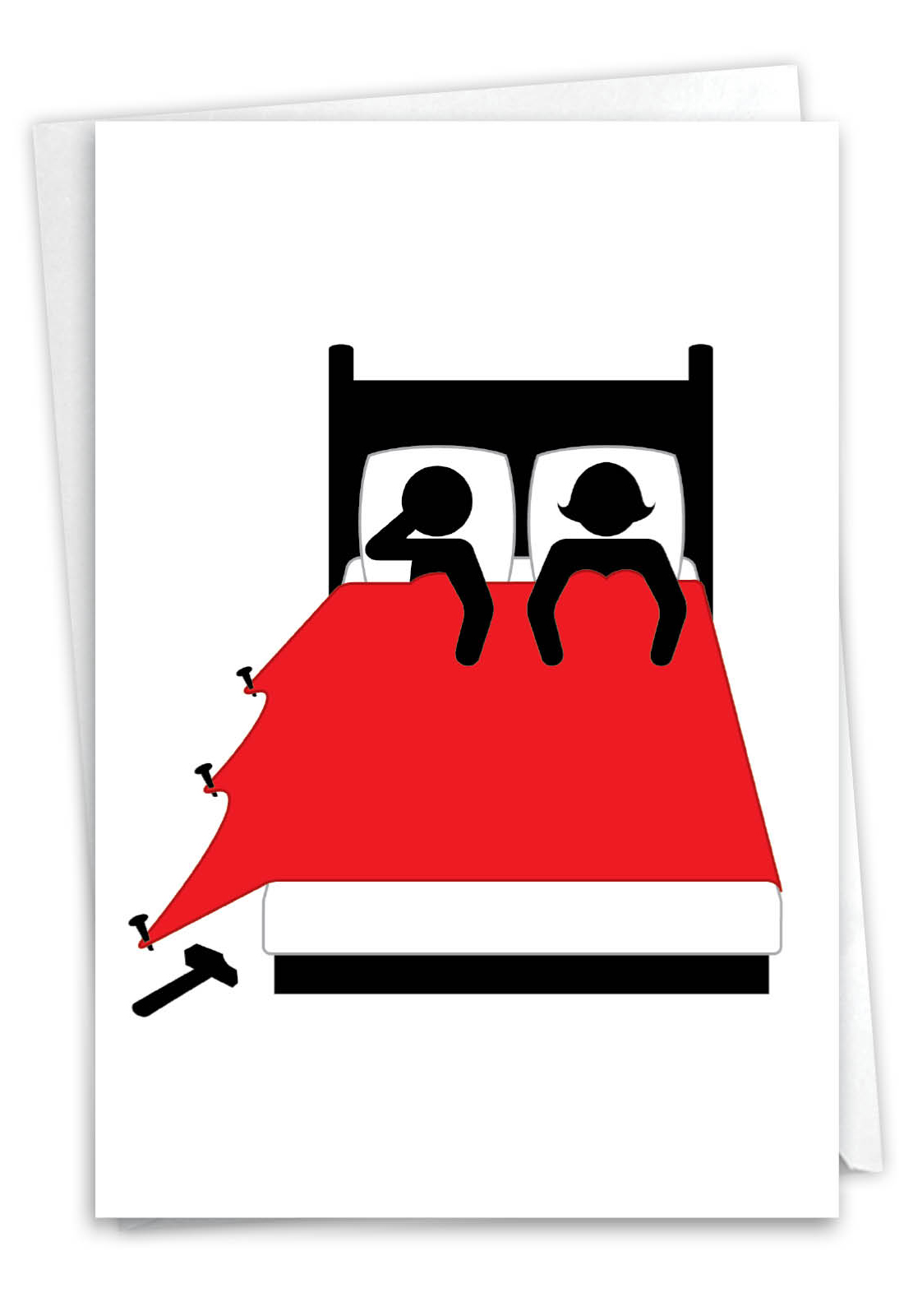 Nail Bed Humorous Anniversary Printed Greeting Card