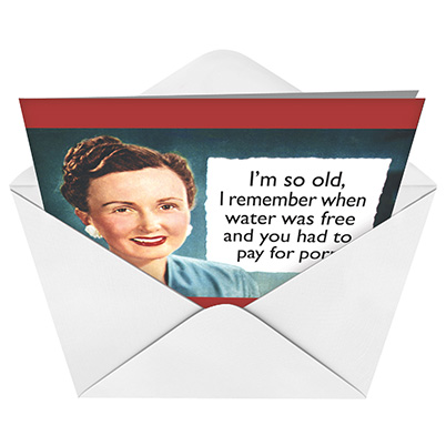 Pay for Porn: Funny Birthday Paper Greeting Card