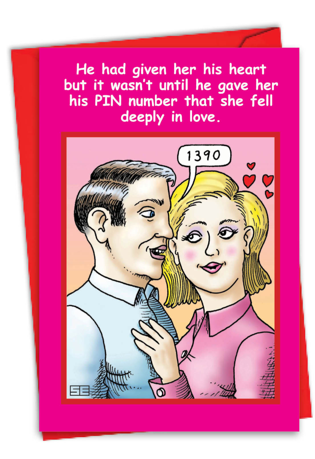 Pin Number Funny Valentine's Day Card