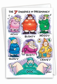 Pregnant Dwarves Card