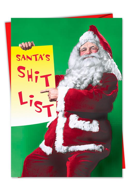 SantaList Christmas Card