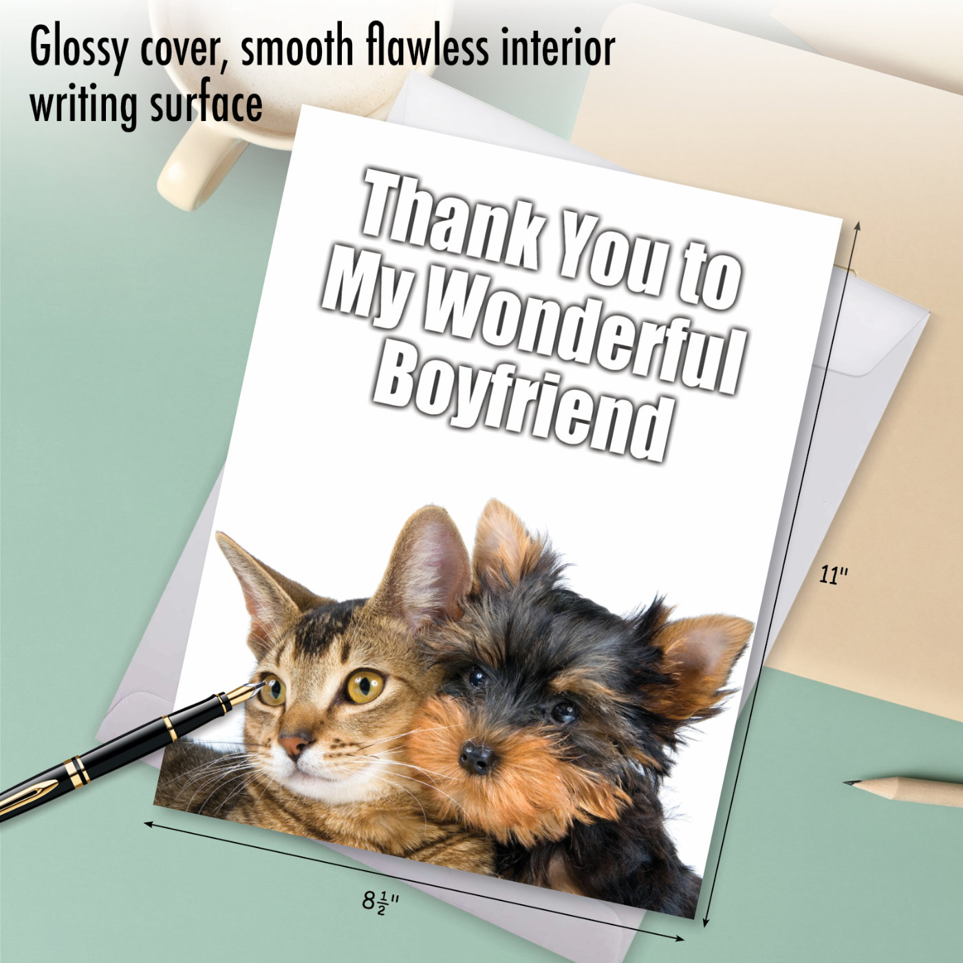Thank You to My Wonderful Boyfriend: Humor Thank You Jumbo Greeting Card