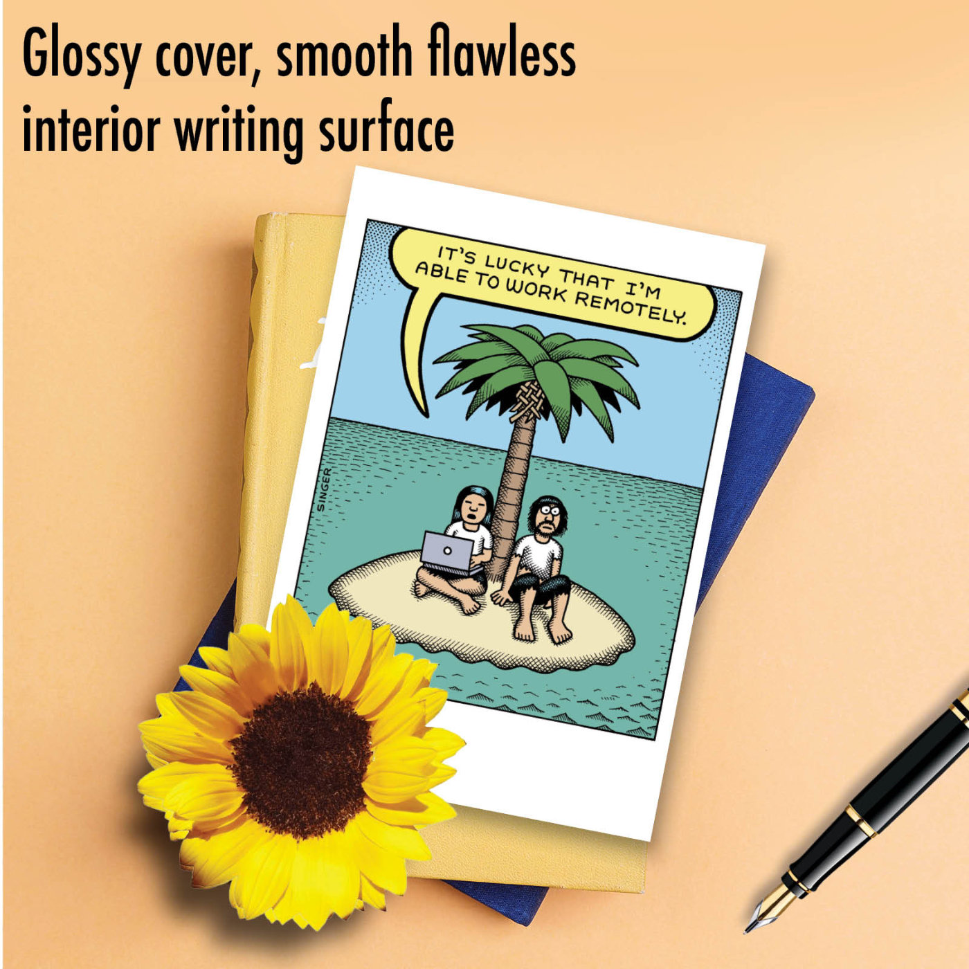 Work Remotely Funny New Job Greeting Card